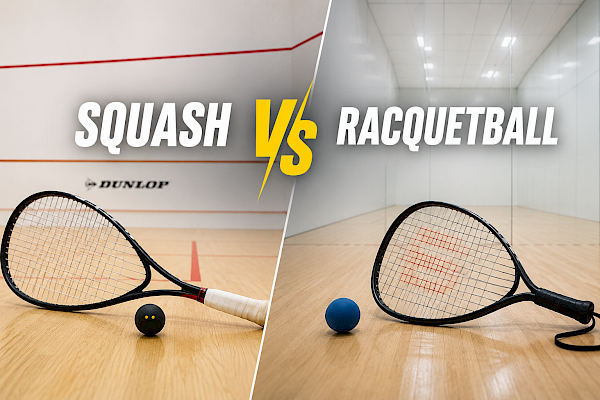 What is the difference between Squash and racquetball?