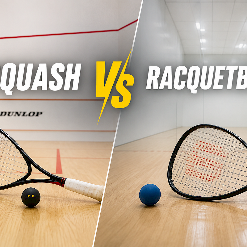 What is the difference between Squash and racquetball?