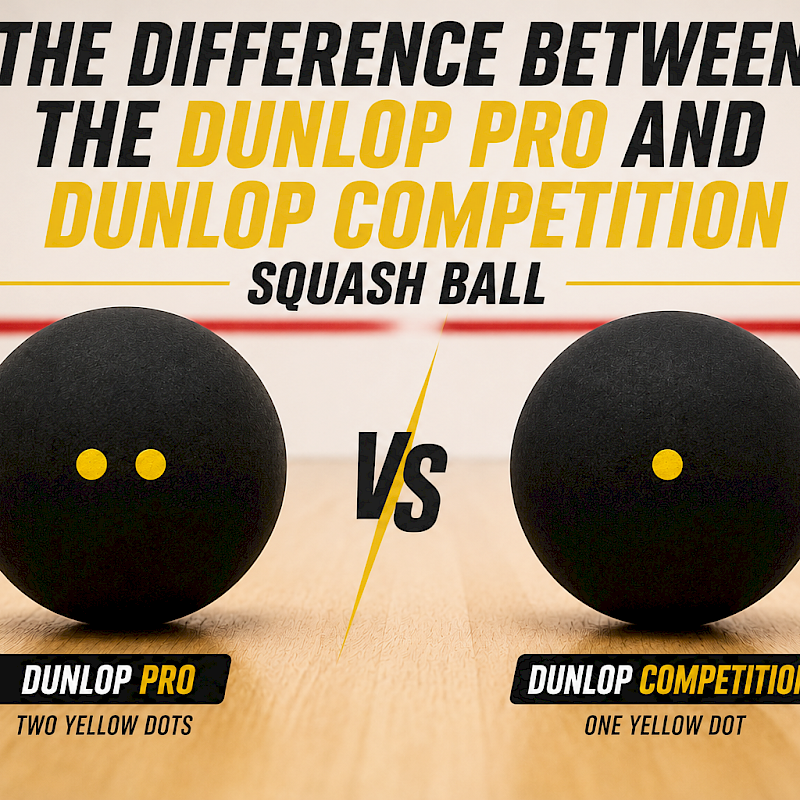 The Difference Between The Dunlop Pro and Dunlop Competition Squash Ball