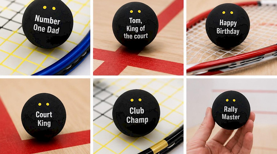 Add Extra Fun To Your Squash Game with Custom Printed Squash Balls!