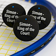 Personalised Dunlop Intro Squash Ball 3 pack