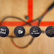 Personalised Dunlop Competition Squash Ball 3 pack